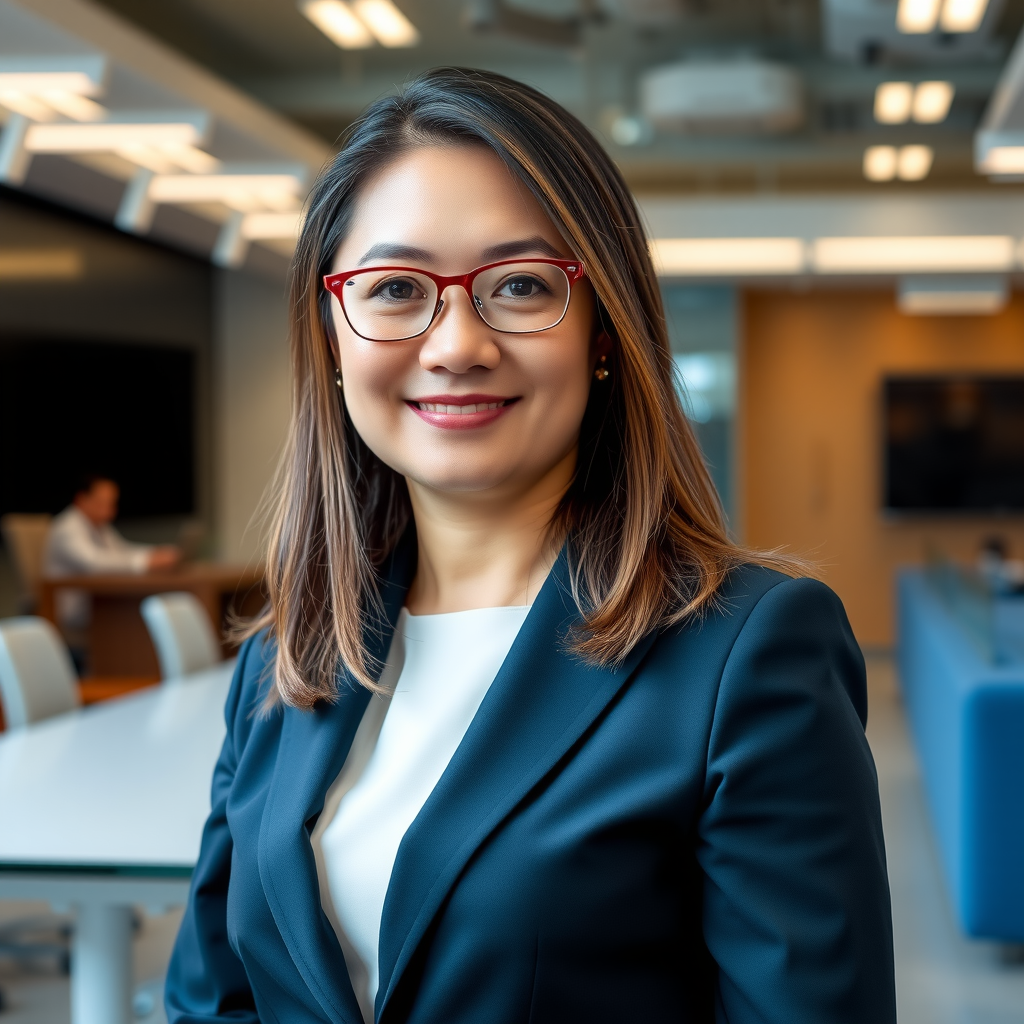 Sarah Chen, Chief Technology Officer at Phantom Project, professional headshot showing confident technology leader with modern office background